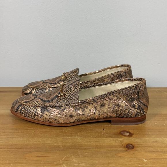 Sam Edelman Lior Snakeskin Leather Loafer Women's Size 7.5 - Picture 3 of 9